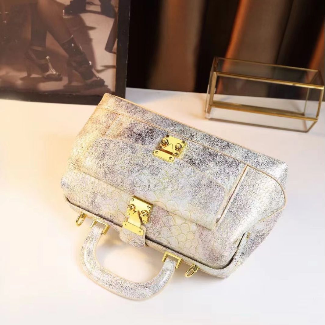 Retro Snakeskin Pattern Dumpling Bag Women