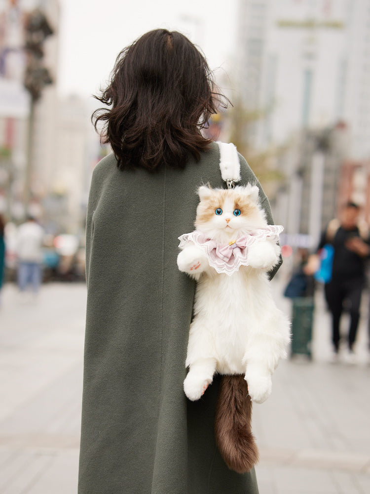 Cute Fashion Girls' Plush Ragdoll Backpack Doll