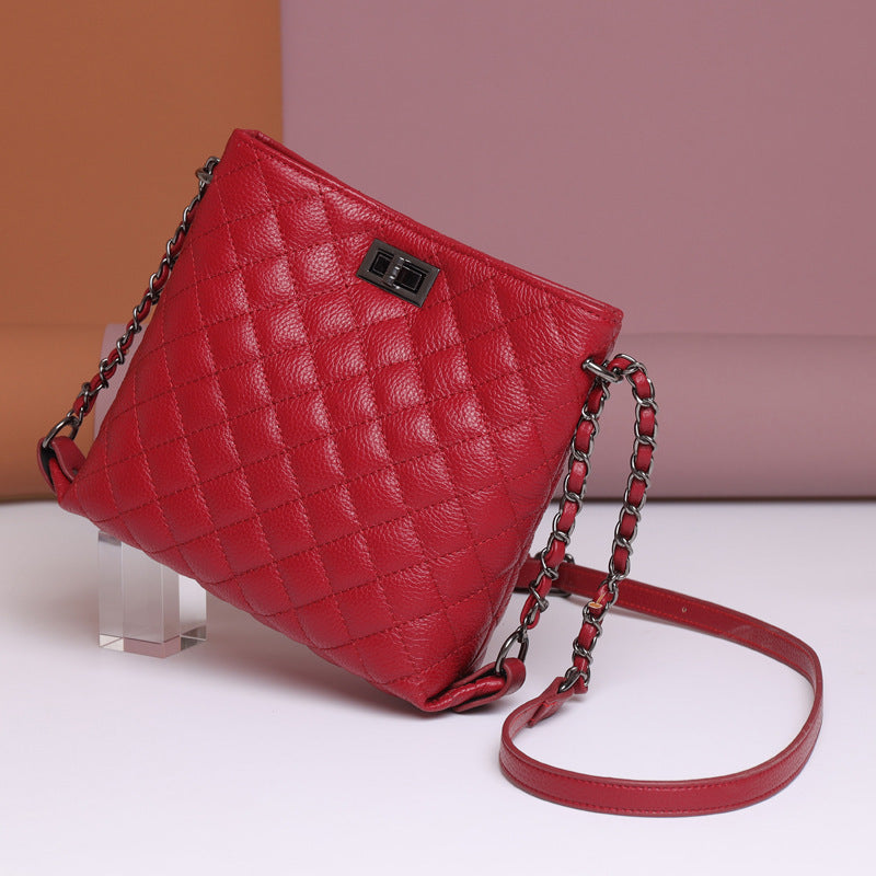 Fashion Simple Ladies Rhombus Chain Bag