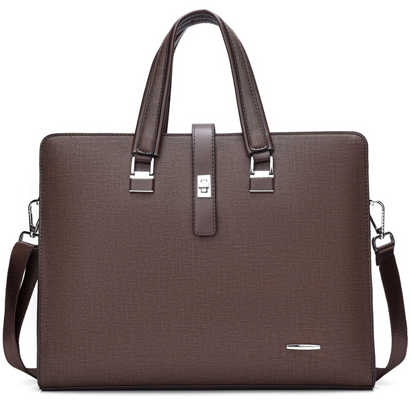 New Men's Business Briefcase One Shoulder Messenger