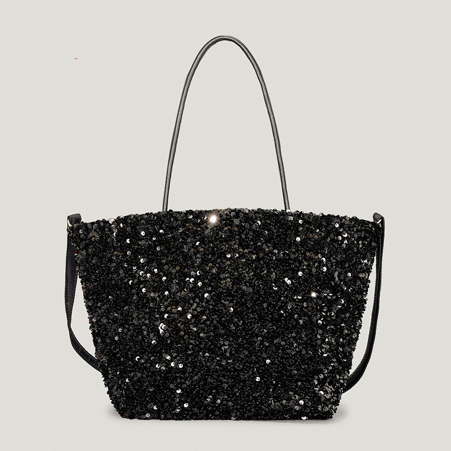 Bolso de mano con lentejuelas brillantes para mujer, otoño e invierno