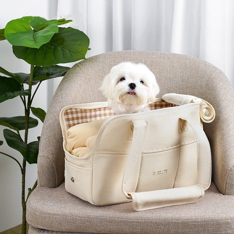 Bolso bandolera portátil de un solo hombro para llevar a tu cachorro