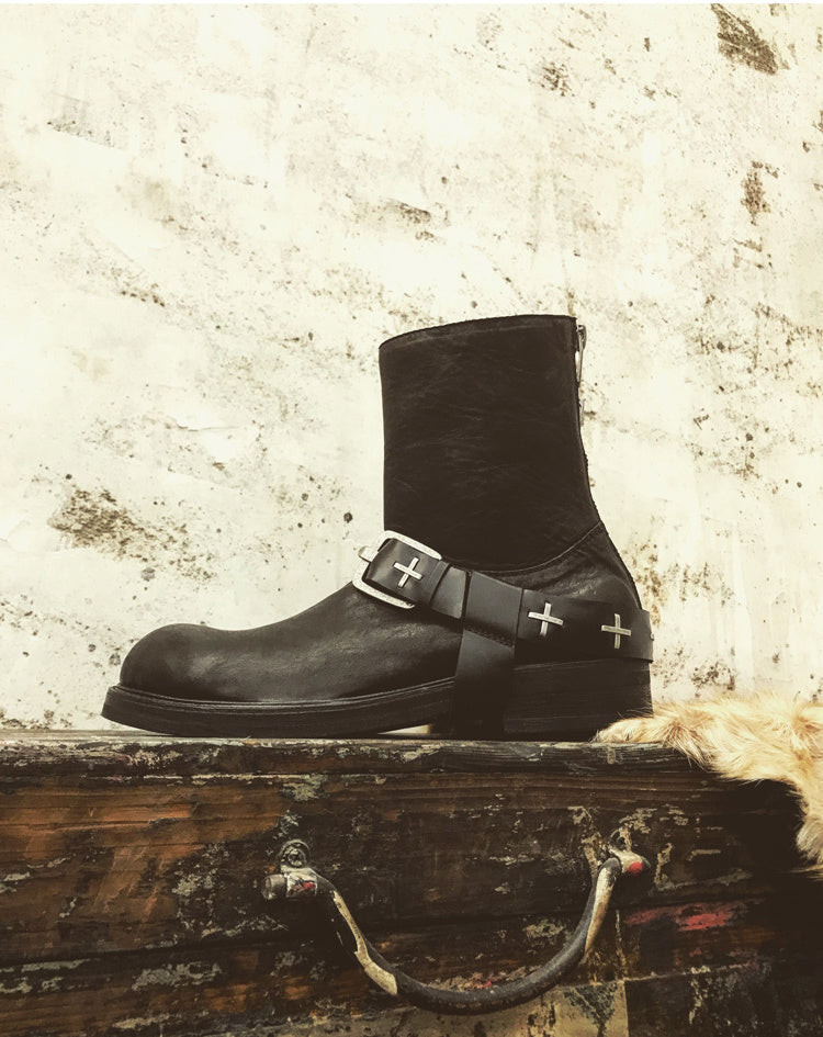 Rivet Martin Boots Male Punk Style