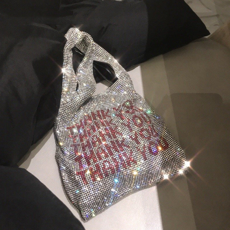 Women's Fashion Trend Diamond Encrusted Shoulder Bag