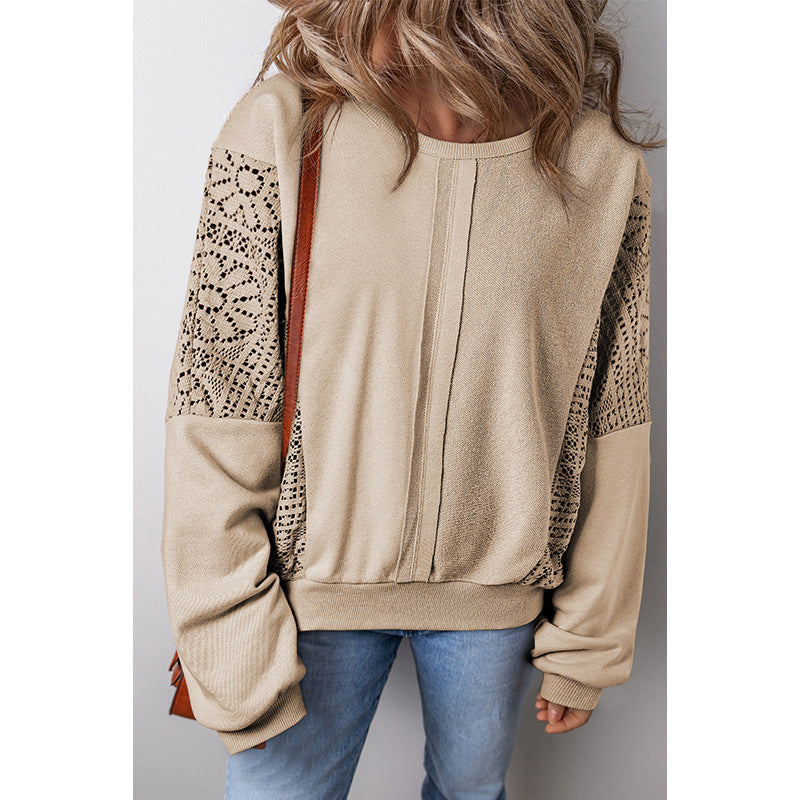 Loose Shoulder Pullover Top For Women