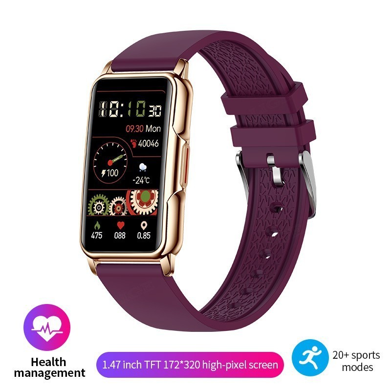 Bracelet de sport intelligent d'extérieur Montre de surveillance de la santé multifonctionnelle pour femmes