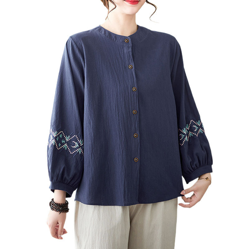 Women's Long-sleeved Thin Cardigan Top