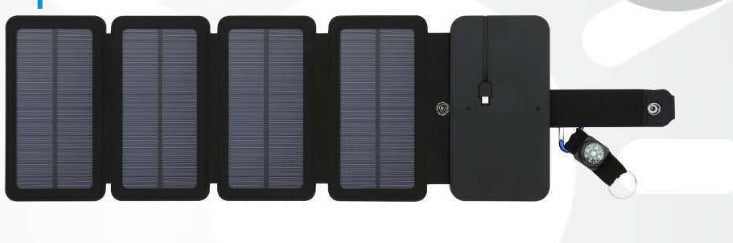 Cargador solar plegable para exteriores de 8 W Paquete solar plegable de carga directa Fuente de alimentación móvil de emergencia todoterreno