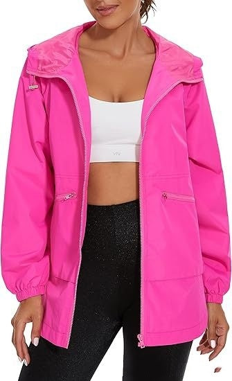 Chaqueta con capucha y cremallera de manga larga para mujer, gabardina, chaqueta informal