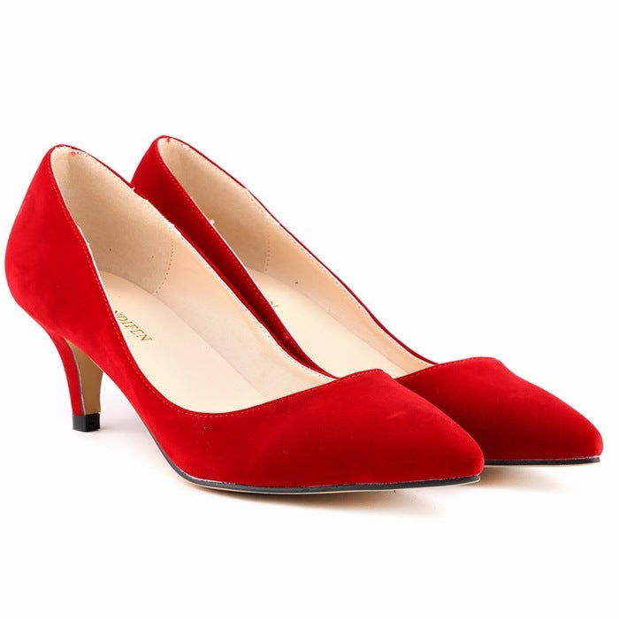 Pointed Low-cut Stiletto Heel Women's Thin Shoes