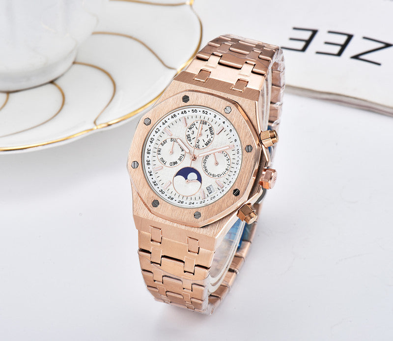 Men's Fashion Seven-pin Work Quartz Watch