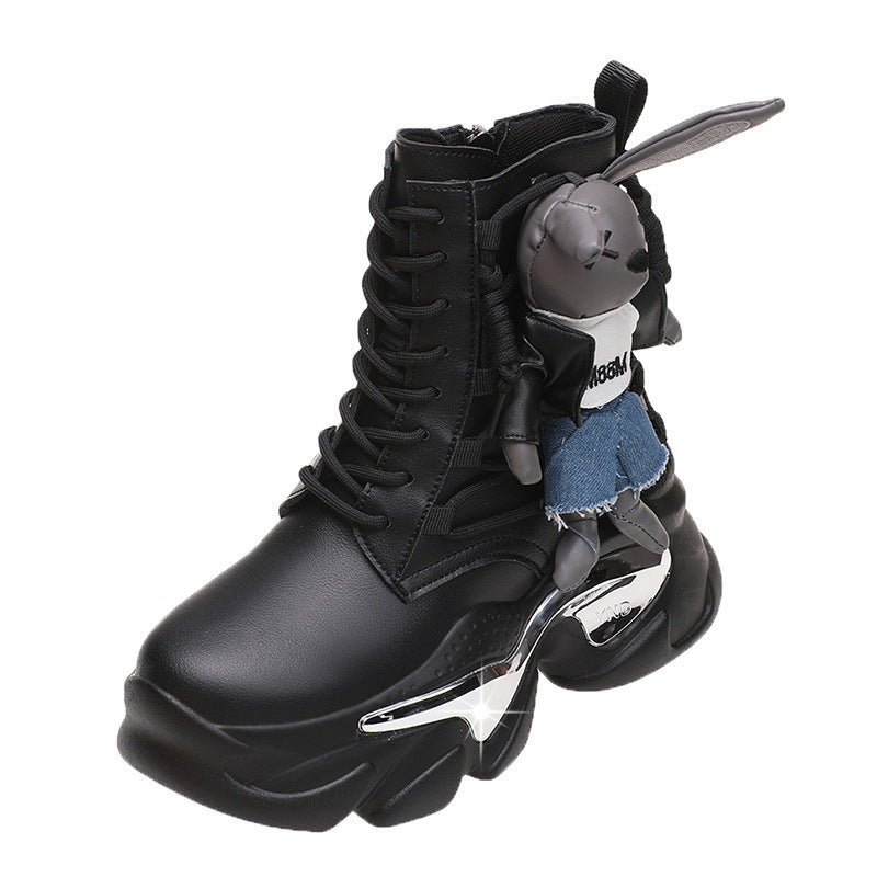 Biker Women's Boots Cartoon High Tops