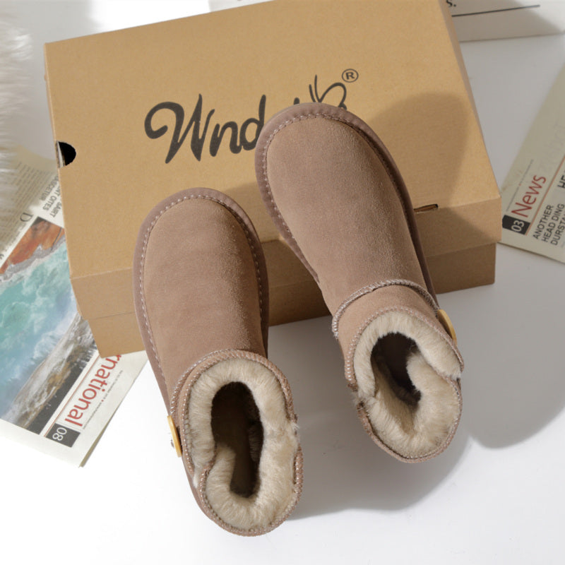 Winter Non-slip Bread Low Top Flat Cotton Shoes