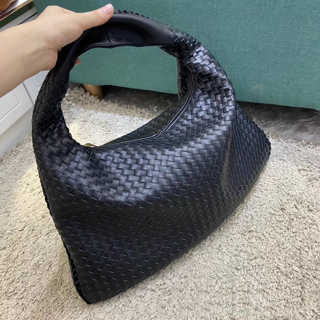 Bolso tejido para mujer, bolso de hombro de gran capacidad