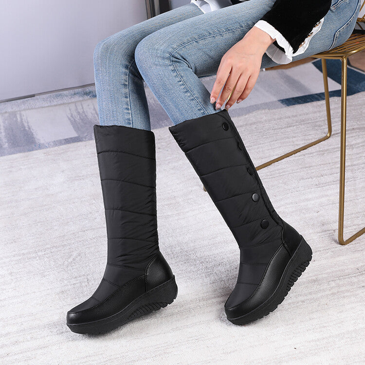 Plus Size Knee-length Down Snow Boots