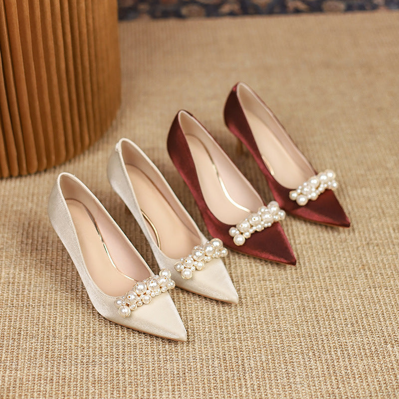 Women's Fashion Casual Rhinestone Wedding High Heels