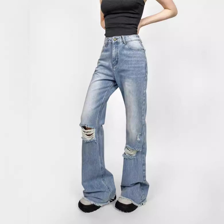 Pantalones vaqueros estilo americano para mujer