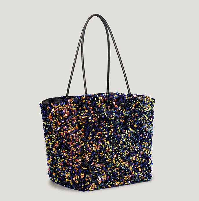 Bolso de mano con lentejuelas brillantes para mujer, otoño e invierno