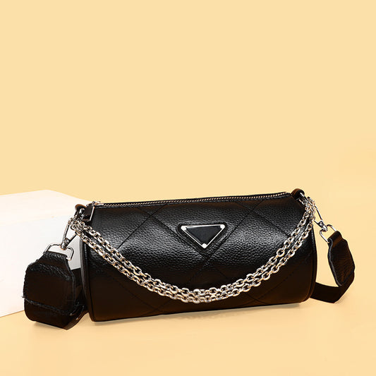 Fashion Chain Bag Embroidered Line Rhombus One Shoulder Messenger