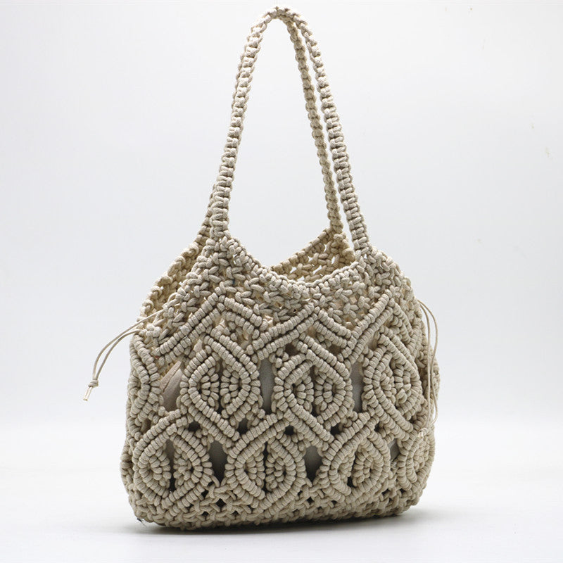 Shengjie Craft New Cotton Thread Shoulder Hand Woven Bag