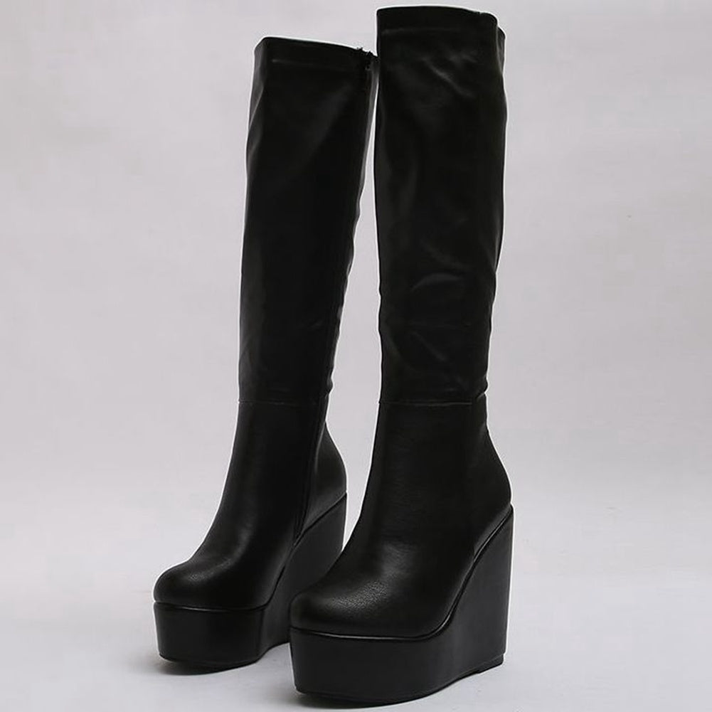 Women's Fashion Slope With High Heel Boots