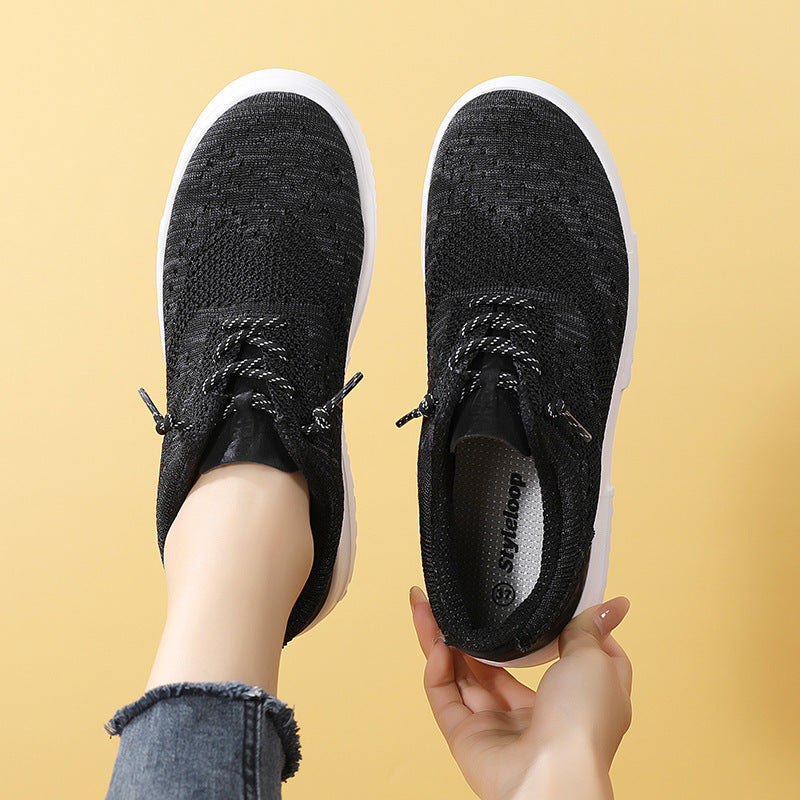 Mesh Breathable Canvas Shoes Block Couple Shoes