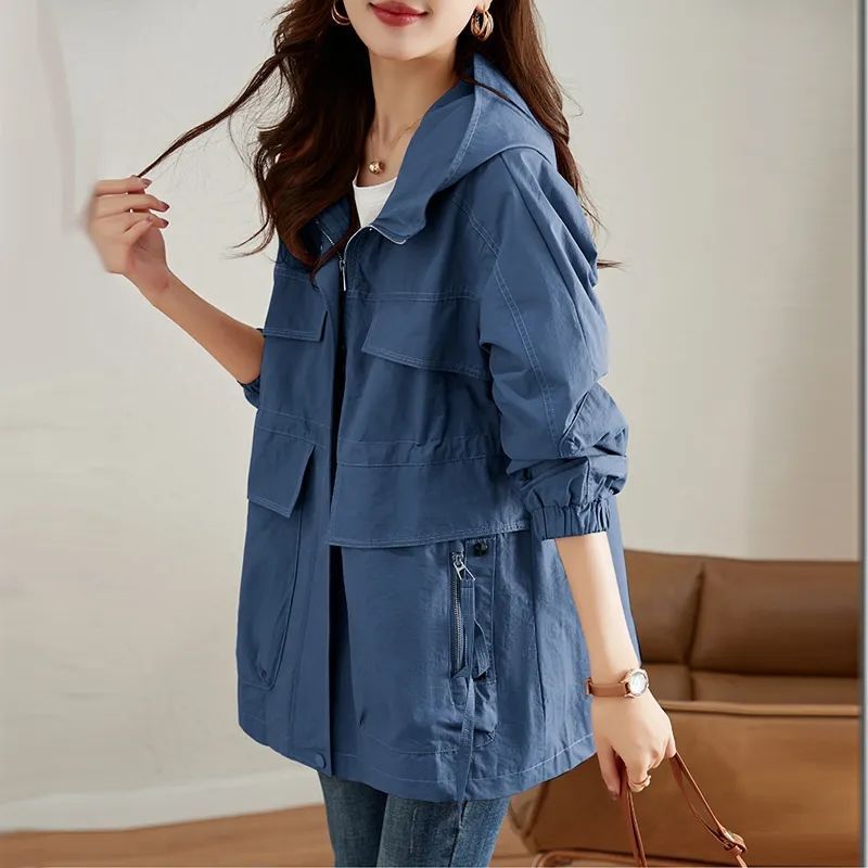 Western-style Middle-aged Mom Plus Size Trench Coat