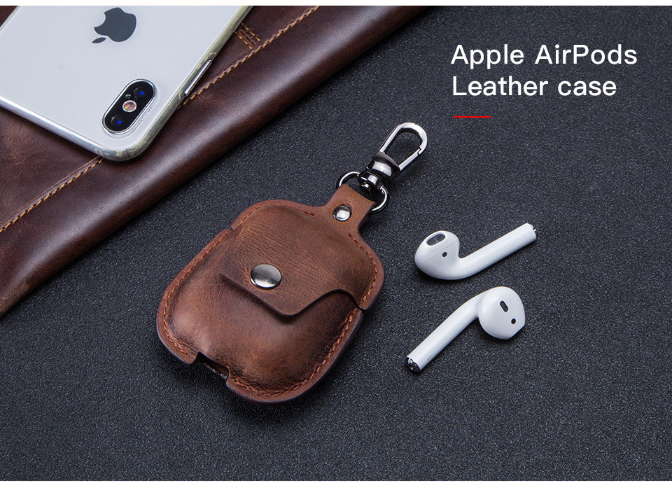 Compatible Covers Leather Keychain Portable Headset