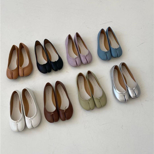 Spring And Summer New Personalized Split Toe Tabi Shoes Super Soft Ballet Shoes