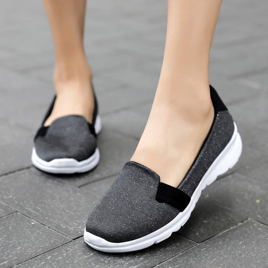 Soft Mesh Shoes Breathable Slip On Lazy Shoes Loafers Women