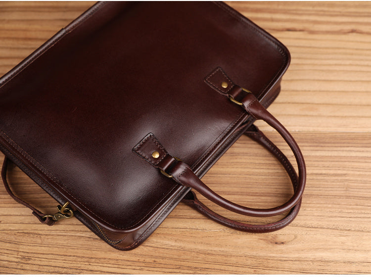 Men's Fashion Vintage Cowhide Shoulder Crossbody Bag