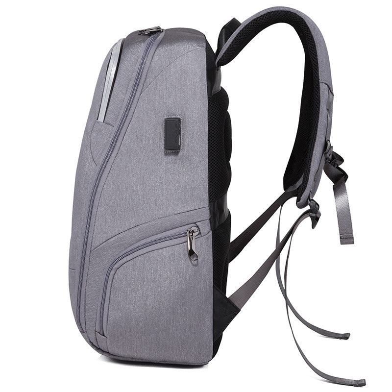 Mochila con carga USB para estudiantes y hombres