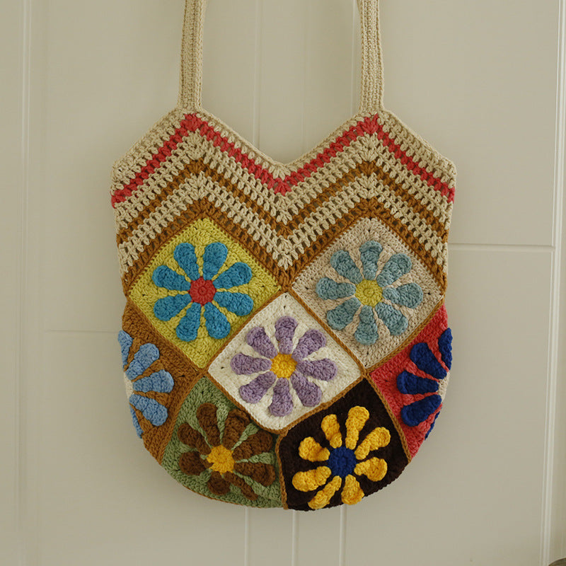 Hand-woven Creative Handicraft Vegetable Basket Small Shoulder Bag