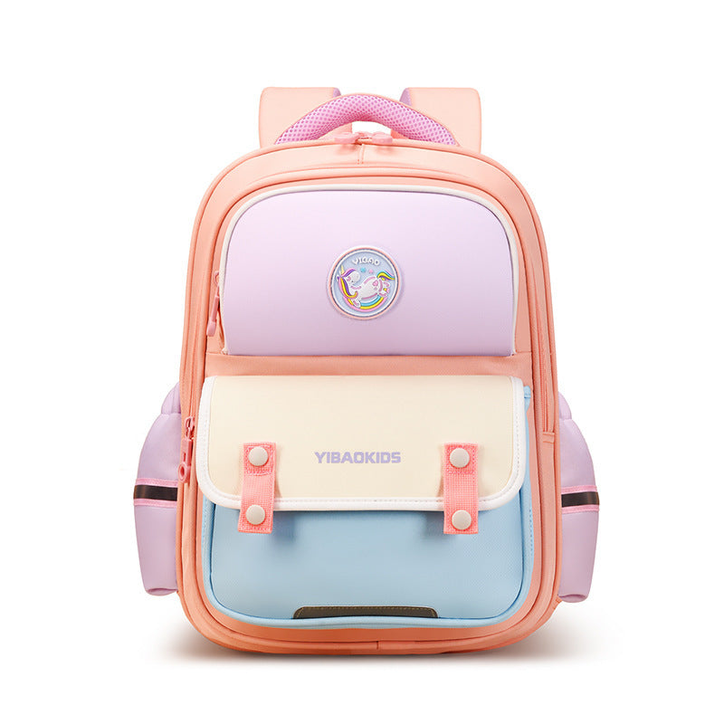 New Primary School Student Burden Relief Spine Protection Schoolbag Multi-compartment Scratch-resistant Wear-resistant Backpack