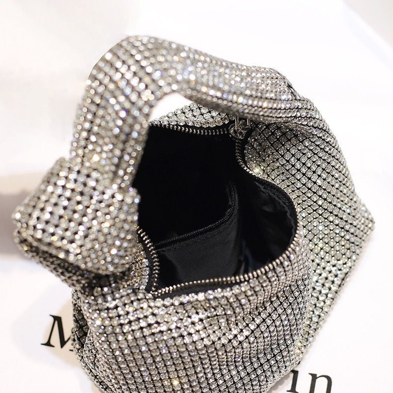 Fashion Diamond Rhinestone Chain Bag