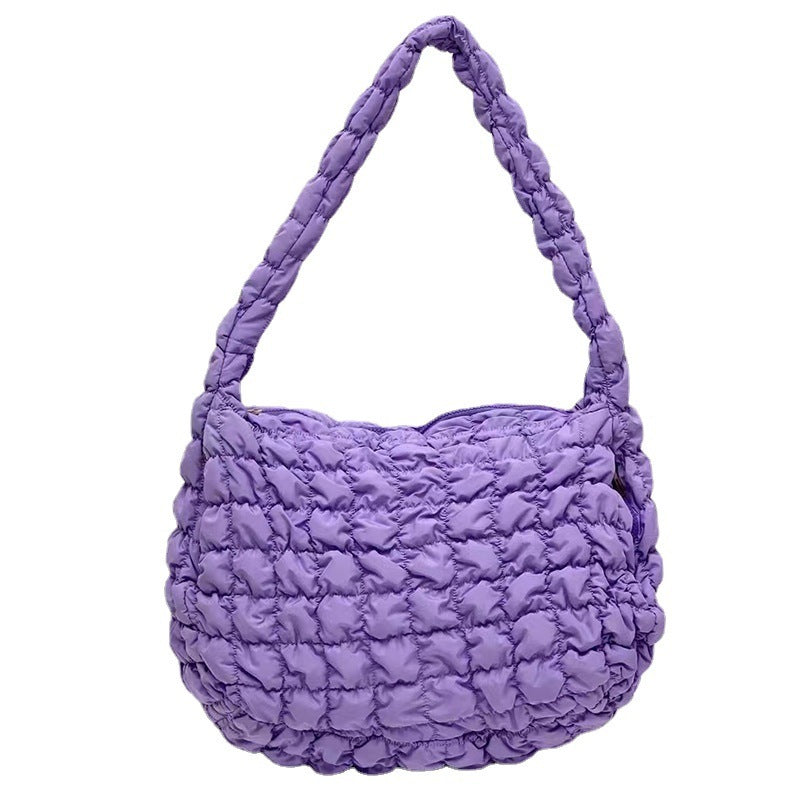 Bolso bandolera plisado Cloud para mujer, gran capacidad, ligero