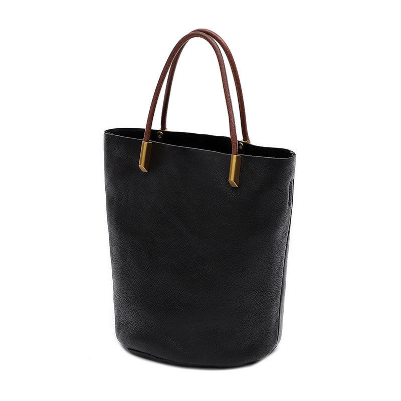 Bolso bandolera portátil de gran capacidad estilo retro de moda para mujer