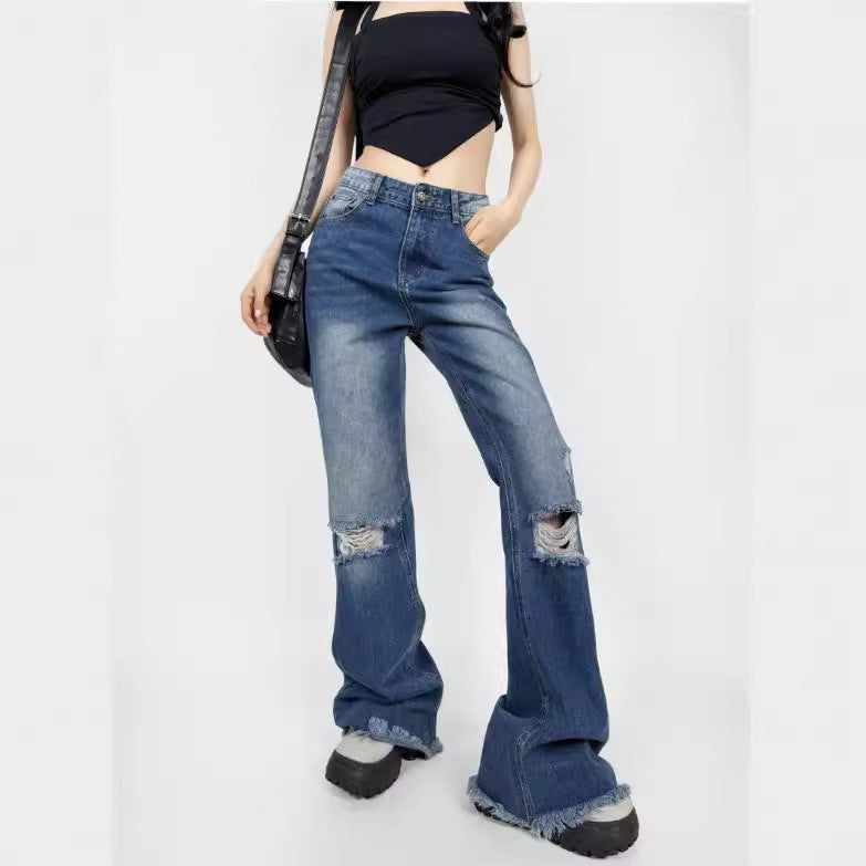 Pantalones vaqueros estilo americano para mujer