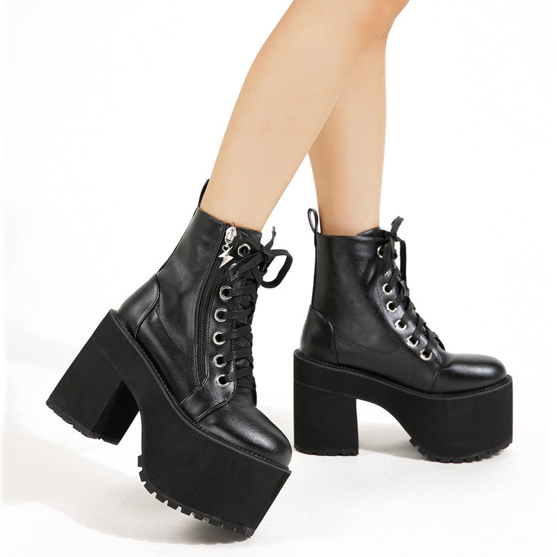 New Chunky Heel Martin Women's Boots