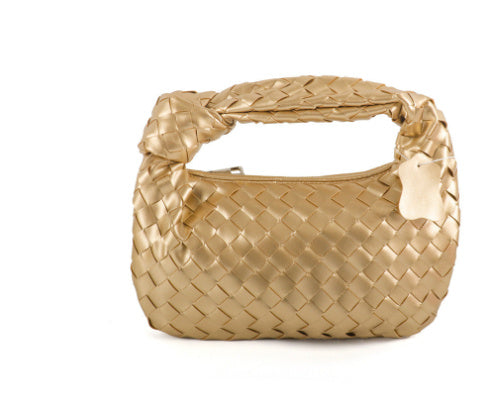 Woven Croissant Knotted Handbag Underarm Hand Bag