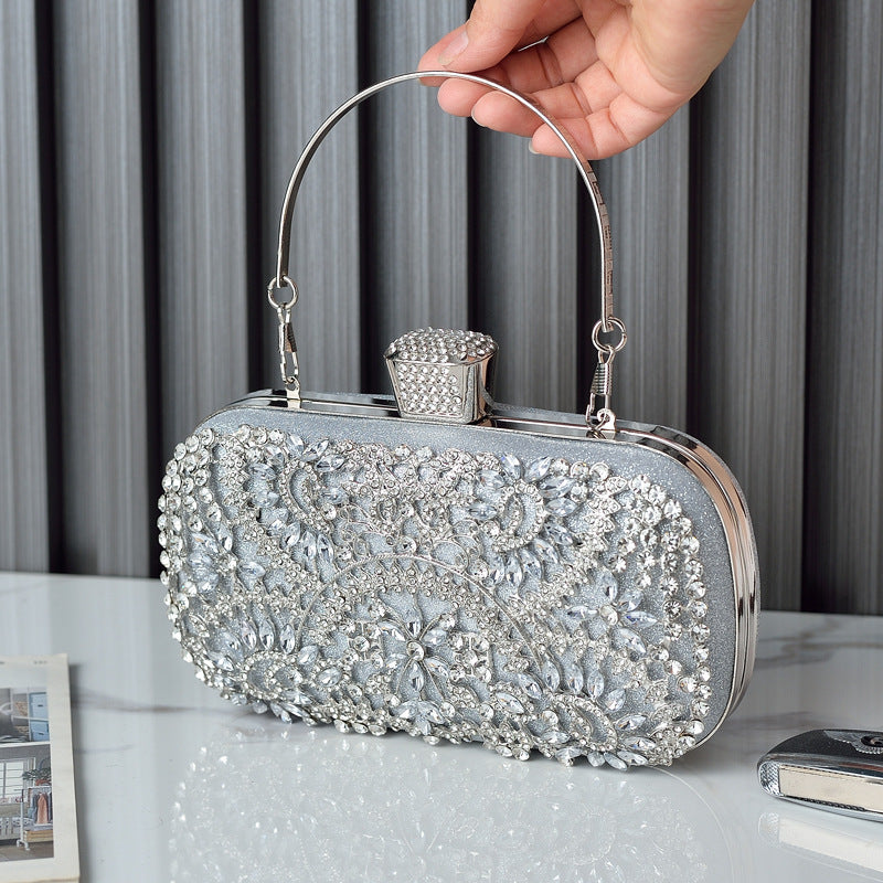 Women's Fashion Casual Diamond Clutch Shoulder Bag