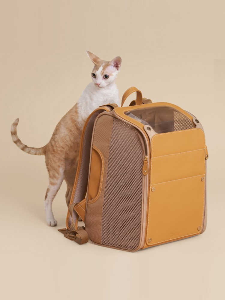 Mochila portátil para mascotas para gatos al aire libre de gran capacidad y transpirable