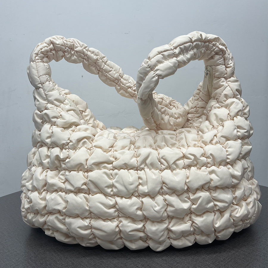 Bolso bandolera plisado Cloud para mujer, gran capacidad, ligero