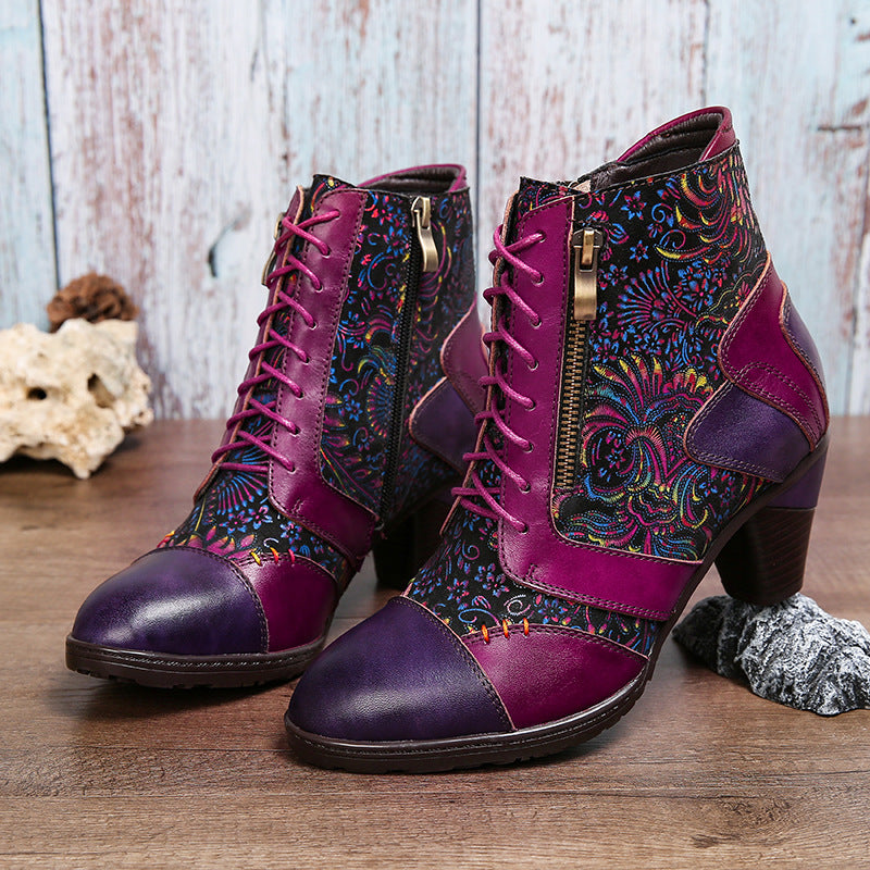 Ethnic Women's Vintage Leather Boots