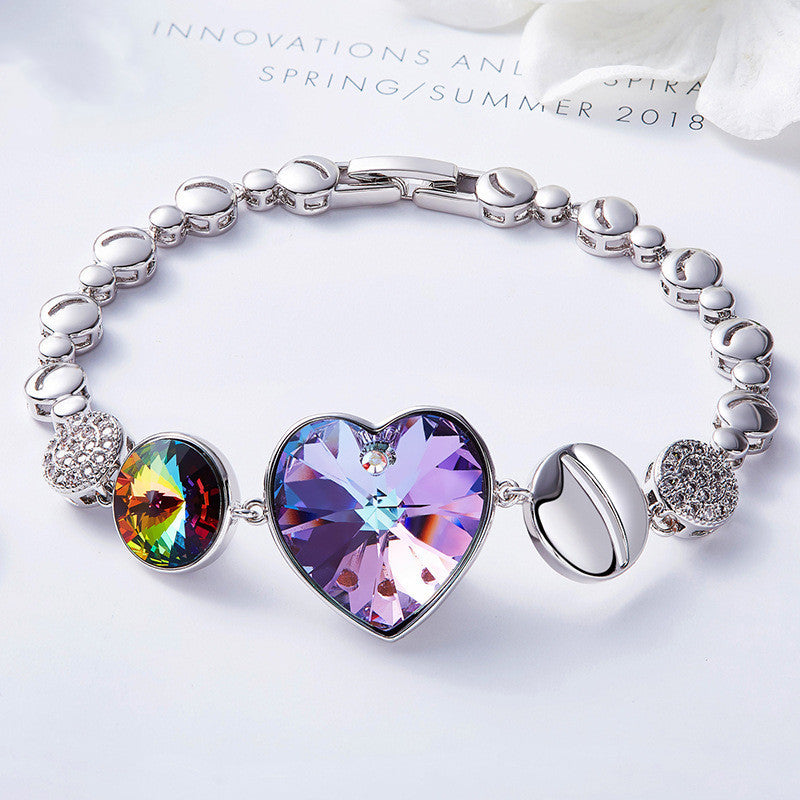 Pulsera de mujer en forma de corazón