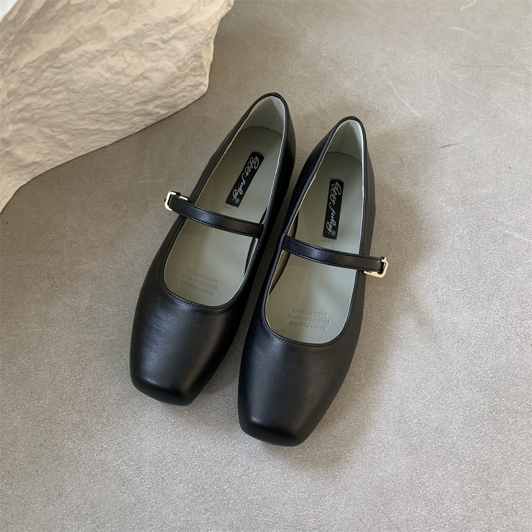 Versatile Lazy Shoes French Low Heels