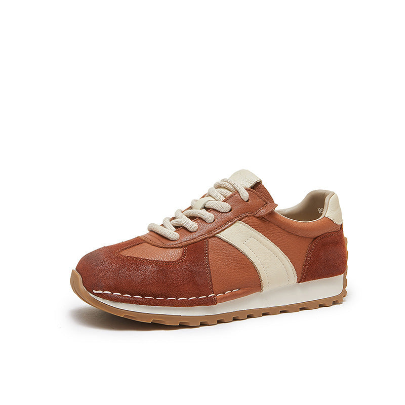 Zapatilla clásica retro casual de piel auténtica