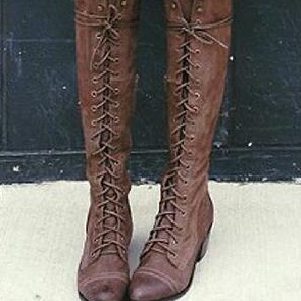 Botas casuales con remaches de moda para mujer