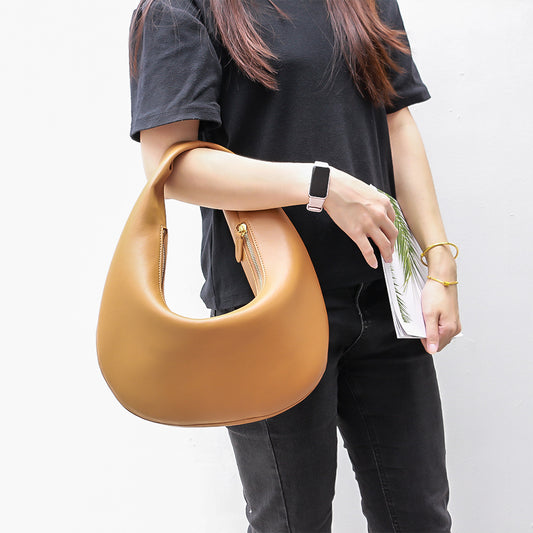 Bolso de hombro minimalista retro elegante para mujer