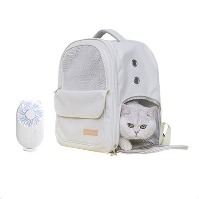 Summer Breathable Outdoor Portable Canvas Portable Pet Backpack